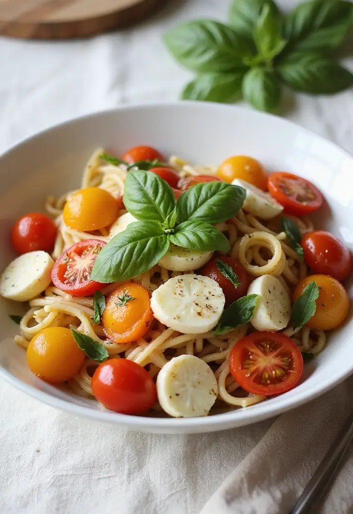 25 Easy Dinner Recipes for College Students on a Budget - 16. Caprese Pasta