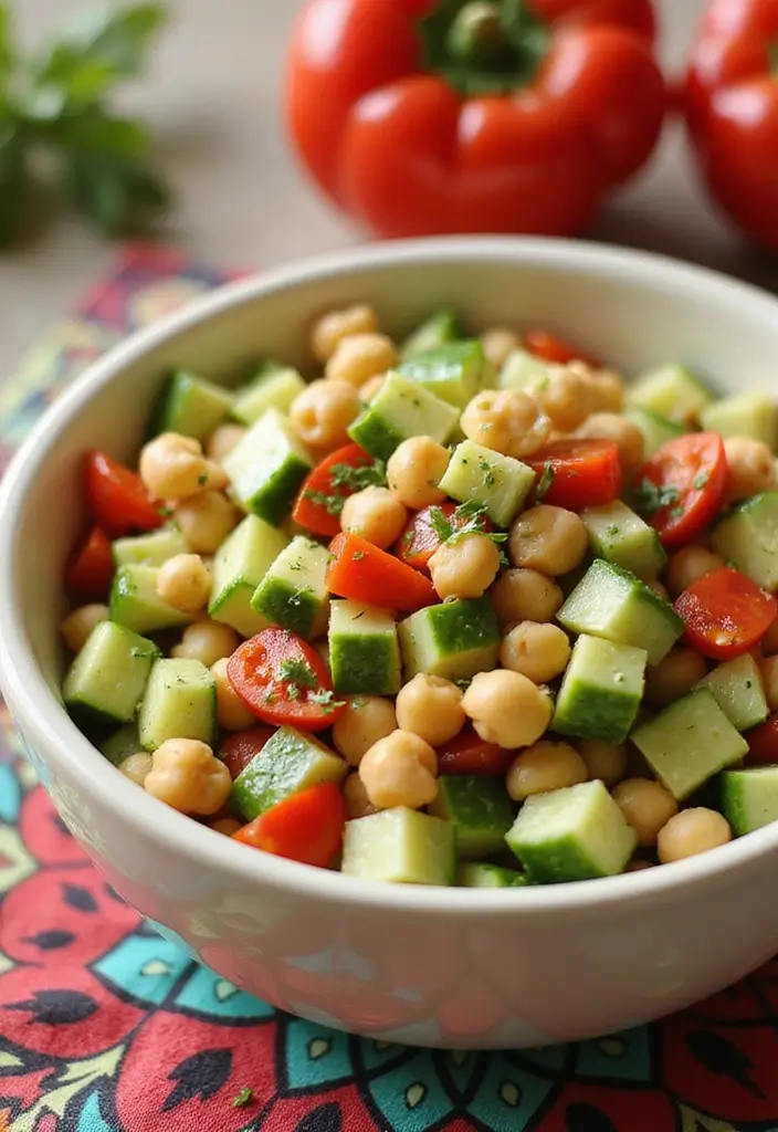 25 Easy Dinner Recipes for College Students on a Budget - 22. Chickpea Salad