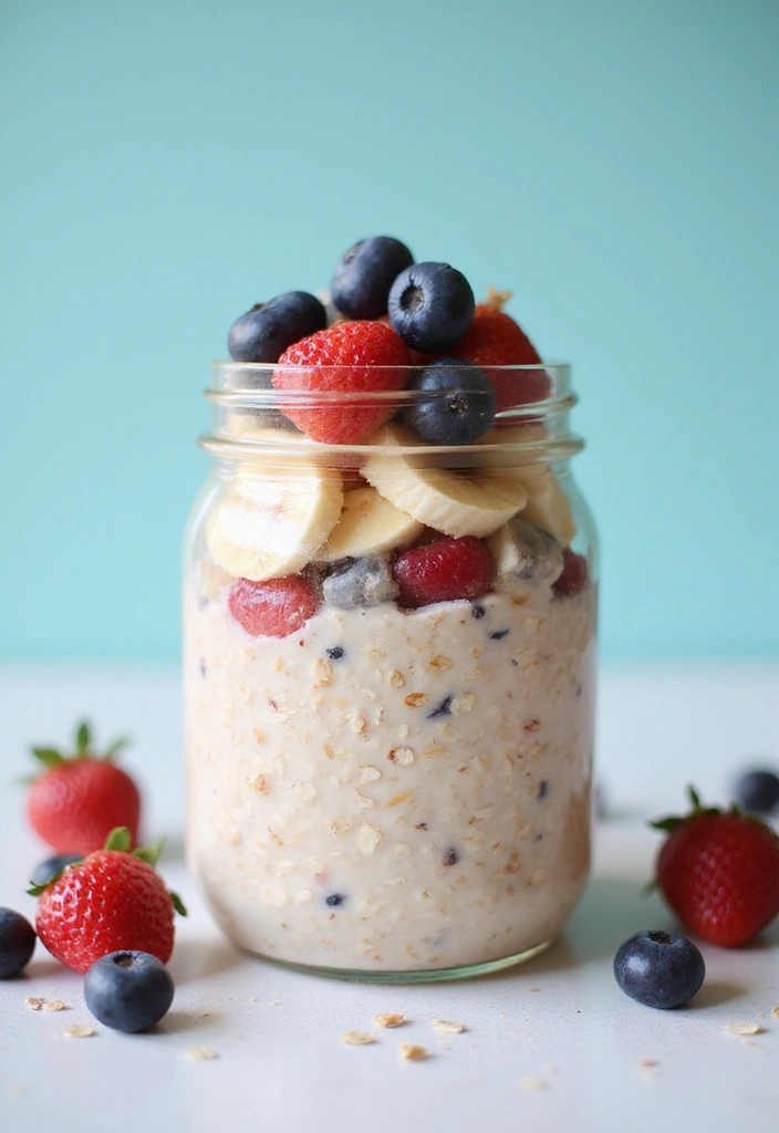 25 Easy Dinner Recipes for College Students on a Budget - 25. Fruit Overnight Oats