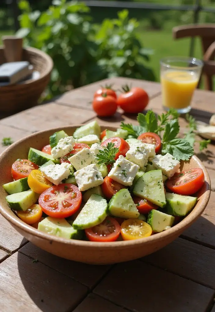 25 Easy Dinner Recipes for College Students on a Budget - 9. Simple Greek Salad