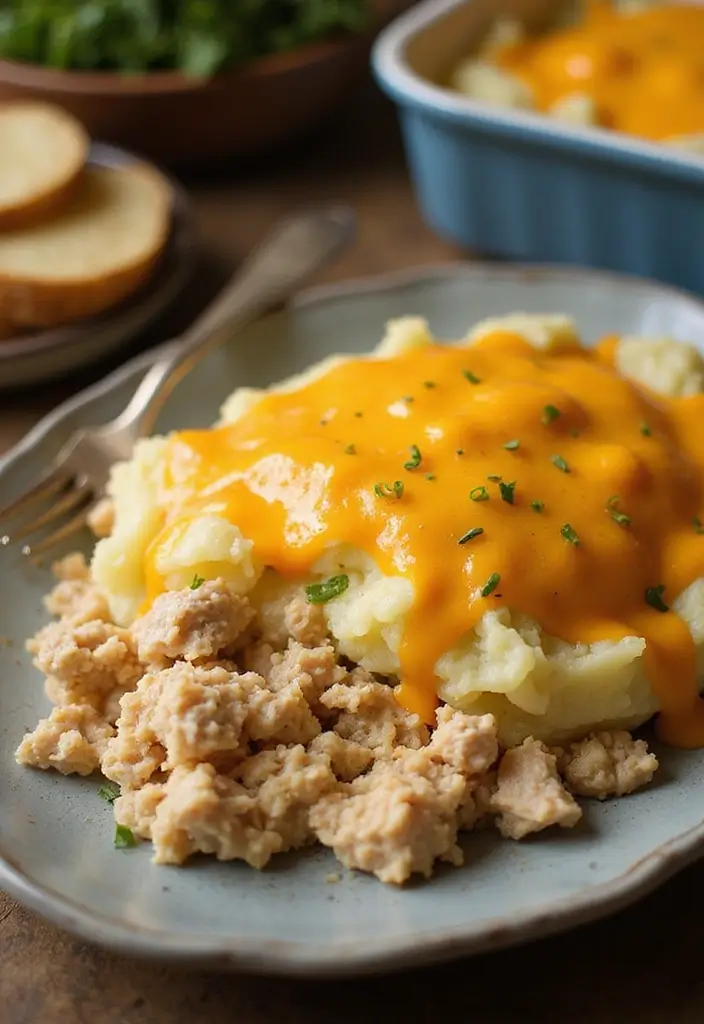25 Easy Dinner Recipes with Mashed Potatoes as the Star - 25. Mashed Potato and Tuna Casserole