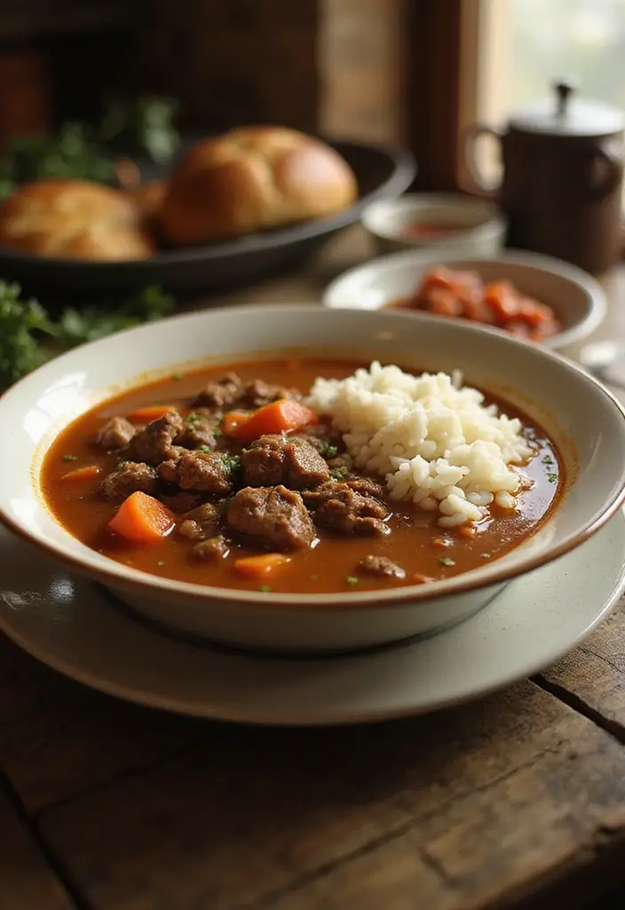 25 Easy Ground Beef Soup Recipes for Comfort Dinners - 19. Ground Beef and Rice Soup