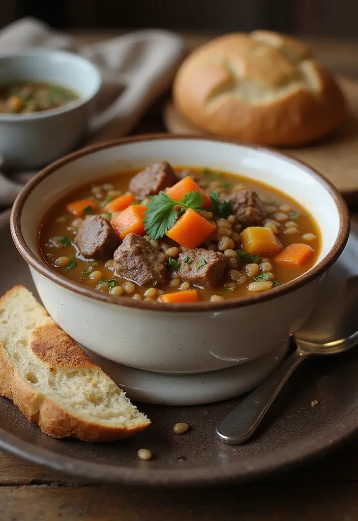 25 Easy Ground Beef Soup Recipes for Comfort Dinners - 4. Hearty Beef and Barley Soup