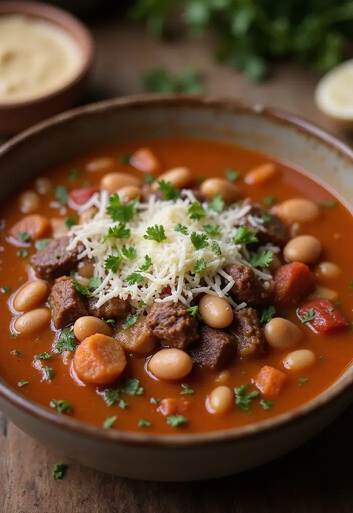 25 Easy Ground Beef Soup Recipes for Comfort Dinners - 5. Italian Beef and Bean Soup