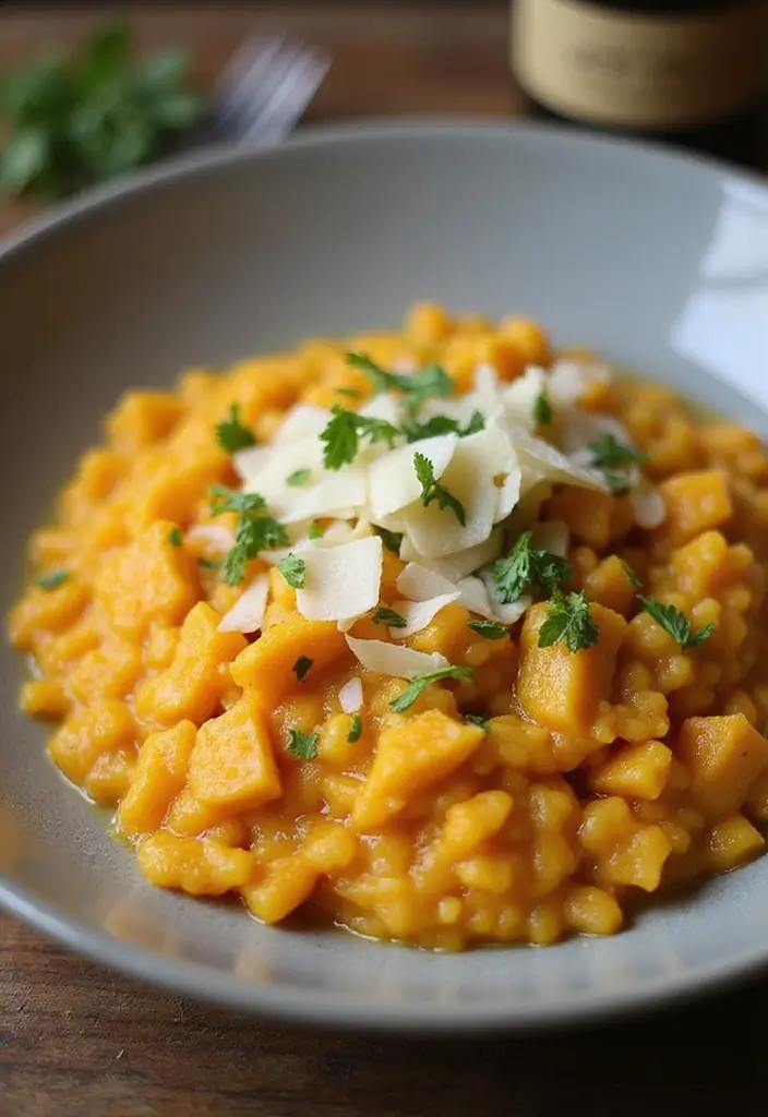 25 Easy Healthy Vegetarian Dinner Recipes for Clean Eating - 15. Butternut Squash Risotto