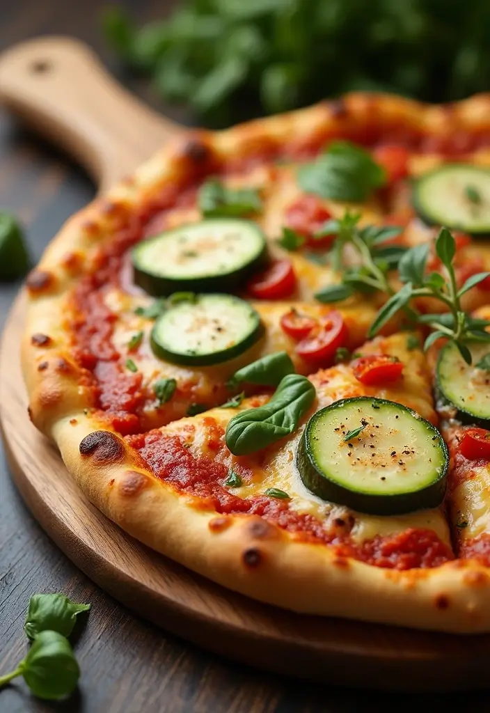 25 Easy Healthy Vegetarian Dinner Recipes for Clean Eating - 16. Veggie Pizza