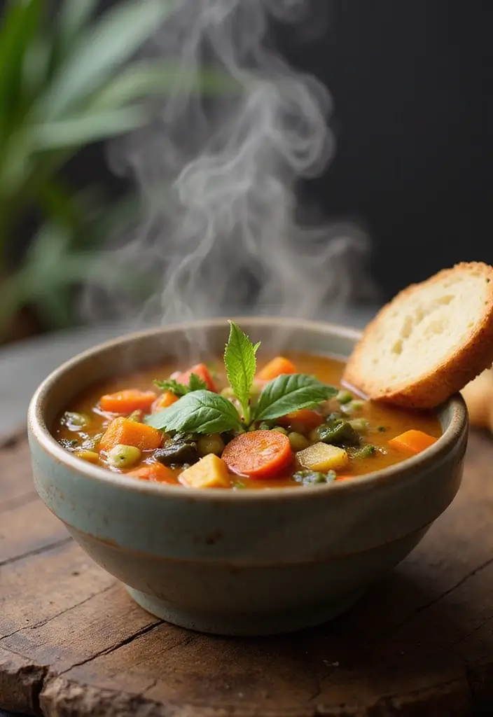 25 Easy Healthy Vegetarian Dinner Recipes for Clean Eating - 22. Vegetable Soup