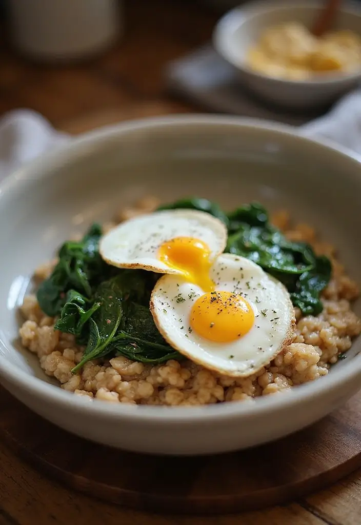 25 Easy Healthy Vegetarian Dinner Recipes for Clean Eating - 23. Savory Oatmeal