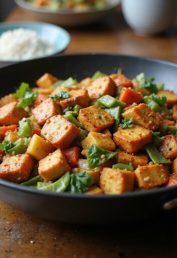 25 Easy Healthy Vegetarian Dinner Recipes for Clean Eating - 6. Veggie Stir-Fry with Tofu