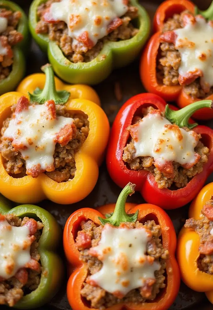 25 Easy Low Carb Recipes for Dinner Anyone Can Make - 13. Stuffed Bell Peppers