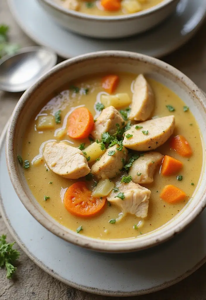 25 Easy Low Carb Recipes for Dinner Anyone Can Make - 20. Slow Cooker Creamy Chicken Soup