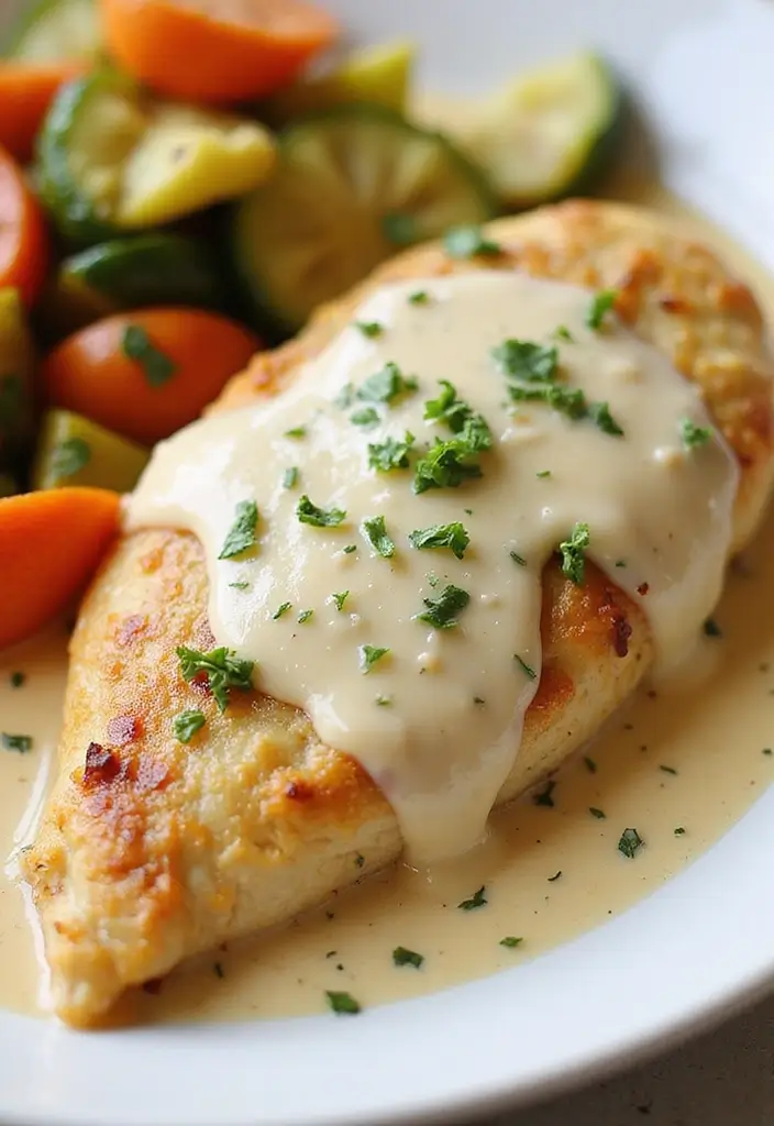 25 Easy Low Carb Recipes for Dinner Anyone Can Make - 3. Creamy Garlic Parmesan Chicken
