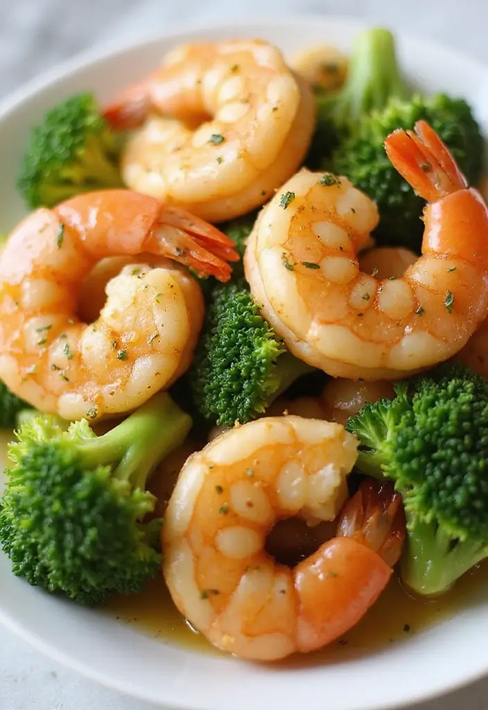 25 Easy Low Carb Recipes for Dinner Anyone Can Make - 7. Garlic Butter Shrimp and Broccoli