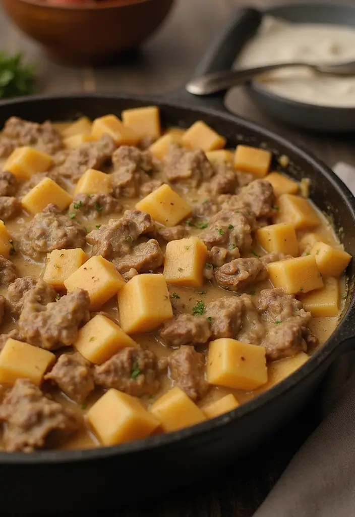 25 Gluten Free Ground Beef Recipes for Family Dinner - 18. Beef Stroganoff Casserole