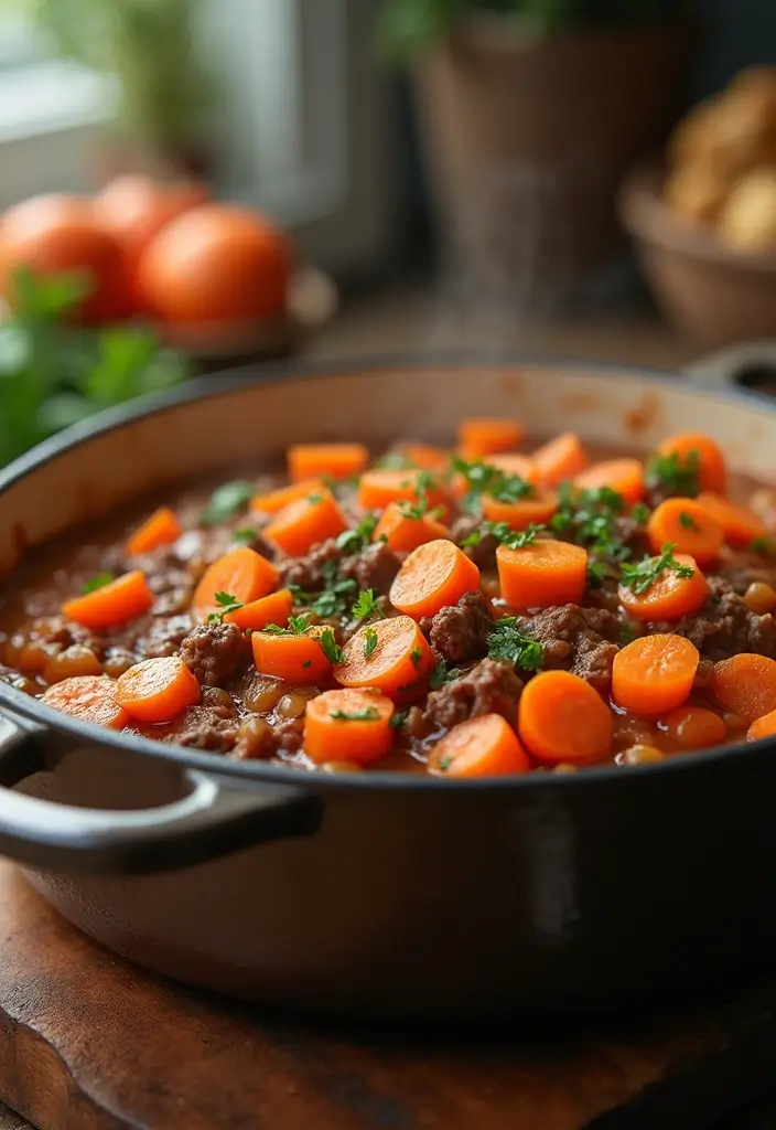 25 Gluten Free Ground Beef Recipes for Family Dinner - 25. Beef and Carrot Casserole