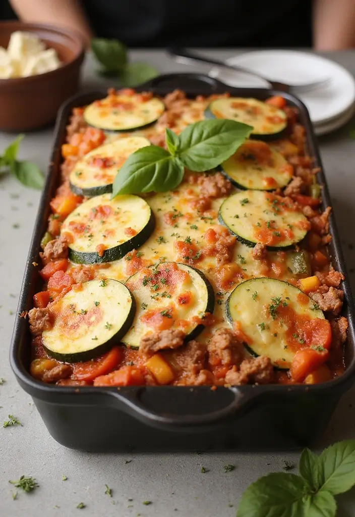 25 Gluten Free Ground Beef Recipes for Family Dinner - 4. Italian Beef and Zucchini Bake