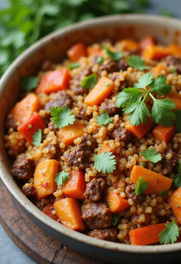 25 Gluten Free Ground Beef Recipes for Family Dinner - 8. Spicy Beef and Quinoa Bake
