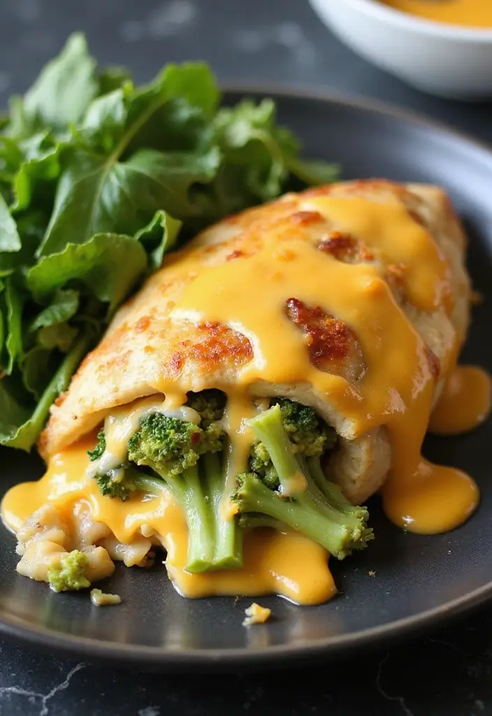 25 Gluten Free Low Carb Dinner Recipes You’ll Love - 10. Broccoli Cheddar Stuffed Chicken