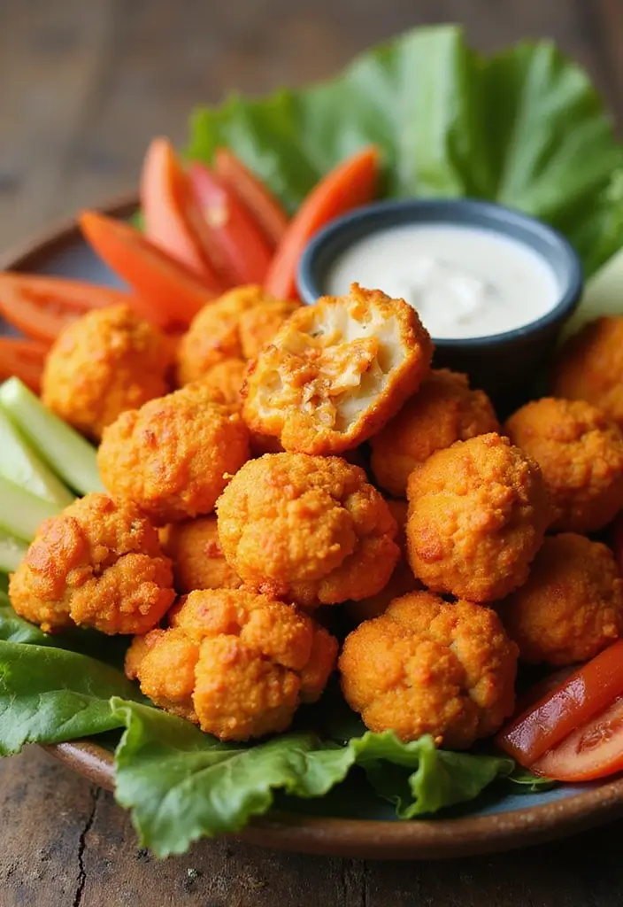 25 Gluten Free Low Carb Dinner Recipes You’ll Love - 14. Buffalo Cauliflower Bites