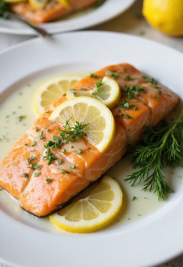 25 Gluten Free Low Carb Dinner Recipes You’ll Love - 17. Baked Lemon Dill Salmon