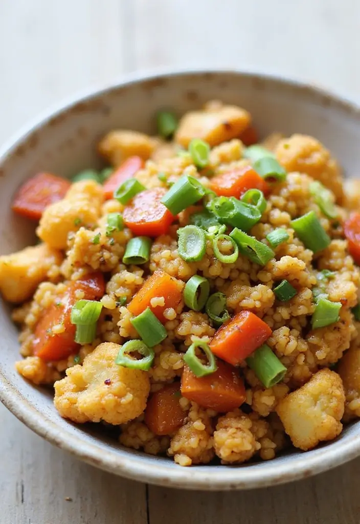 25 Gluten Free Low Carb Dinner Recipes You’ll Love - 2. Cauliflower Fried Rice