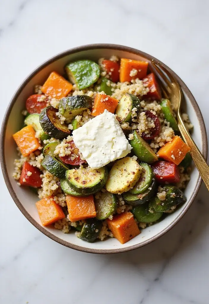 25 Gluten Free Low Carb Dinner Recipes You’ll Love - 22. Roasted Vegetable and Quinoa Salad