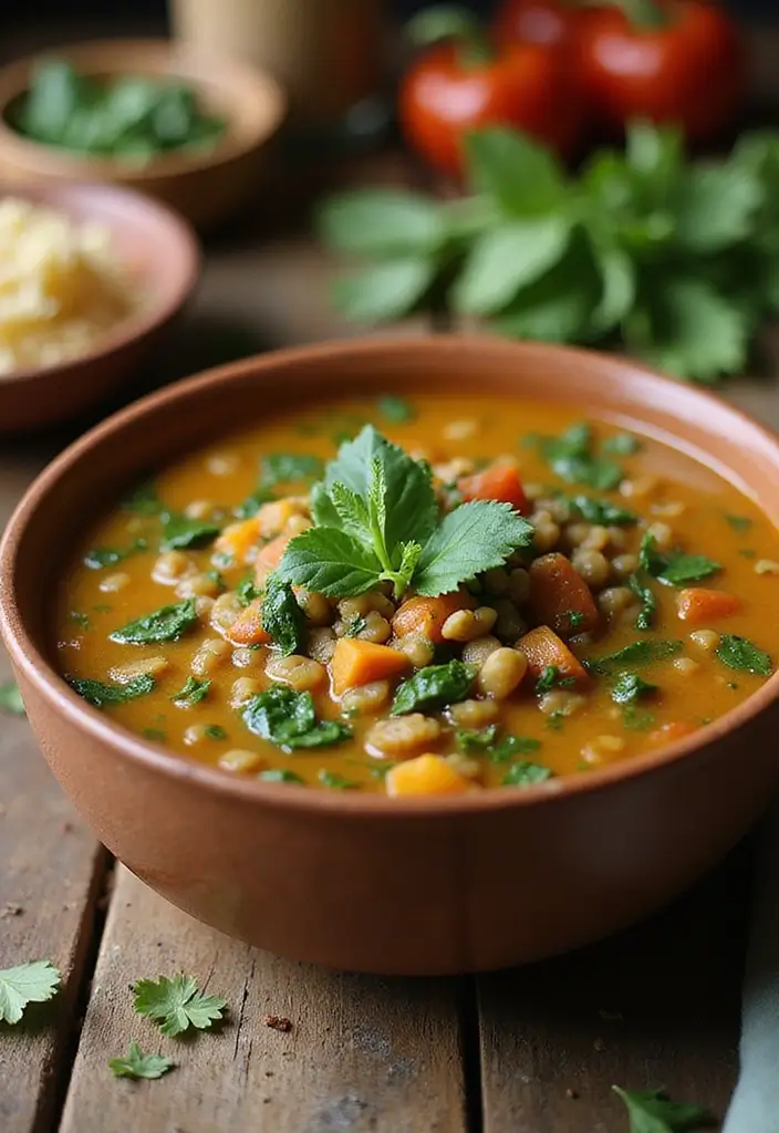 25 Gluten Free Low Carb Dinner Recipes You’ll Love - 24. Lentil Soup with Spinach
