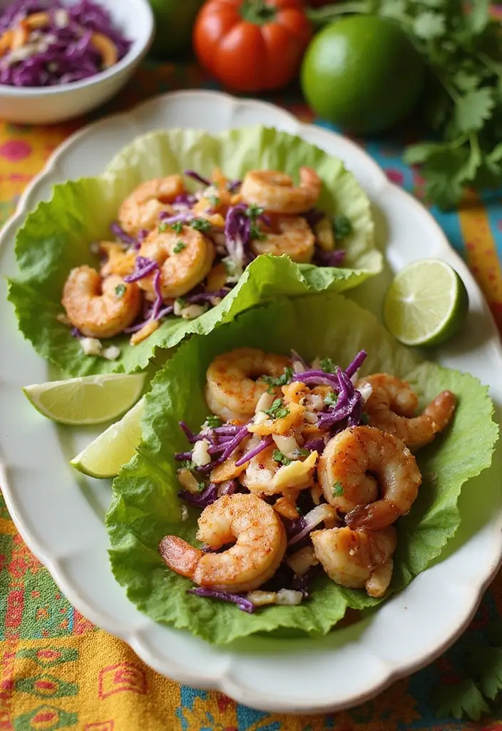 25 Gluten Free Low Carb Dinner Recipes You’ll Love - 7. Shrimp Tacos with Cabbage Slaw