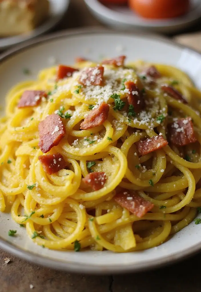 25 Gluten Free Low Carb Dinner Recipes You’ll Love - 8. Spaghetti Squash Carbonara