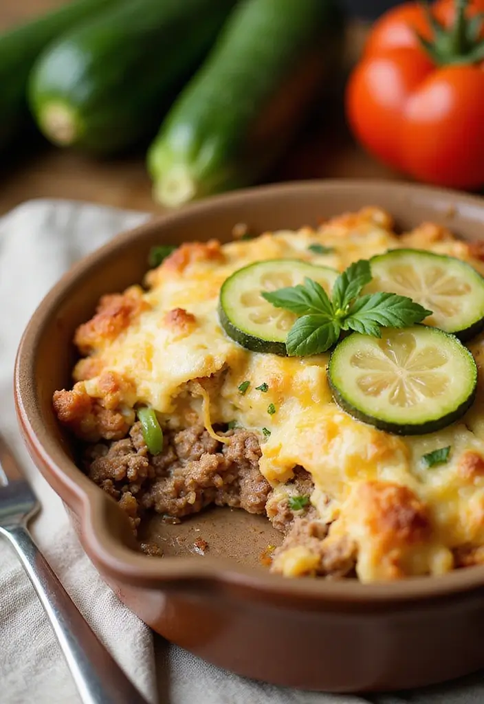 25 Ground Beef Casserole Recipes That Are Perfect for Dinner - 17. Ground Beef and Zucchini Casserole