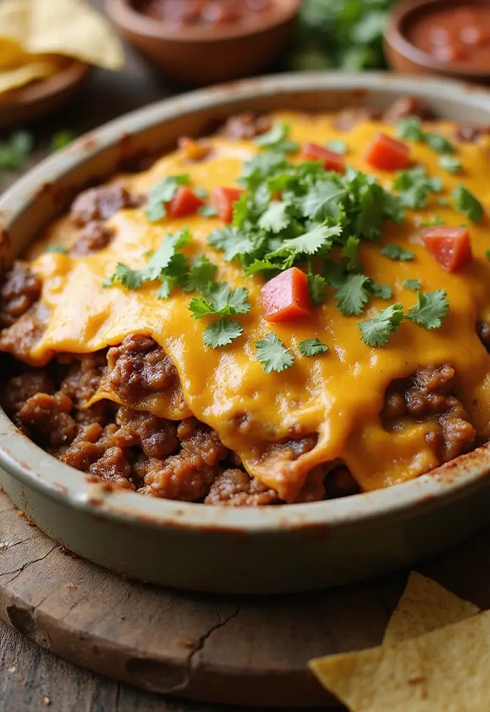 25 Ground Beef Casserole Recipes That Are Perfect for Dinner - 2. Taco Beef Casserole