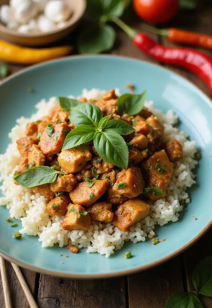 25 Ground Meat Recipes That Turn Dinner Into a Feast - 14. Thai Basil Ground Chicken