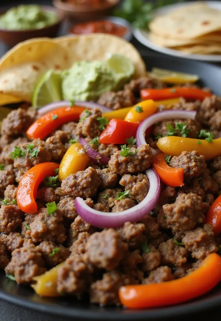25 Ground Meat Recipes That Turn Dinner Into a Feast - 18. Ground Beef Fajitas