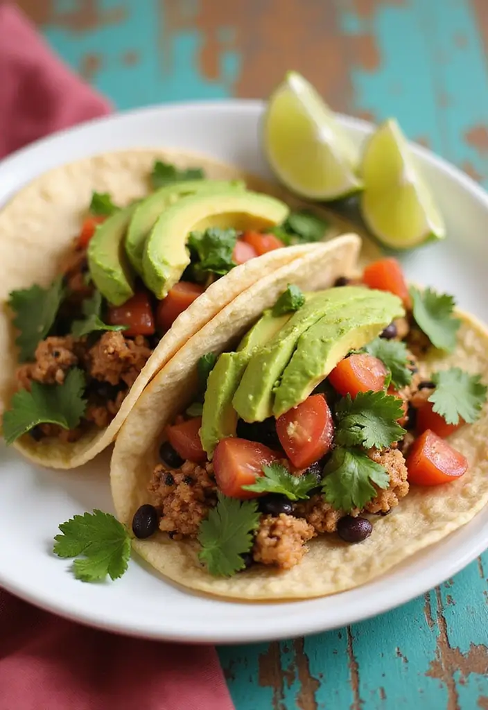 25 Ground Meat Recipes That Turn Dinner Into a Feast - 25. Ground Turkey and Black Bean Tacos