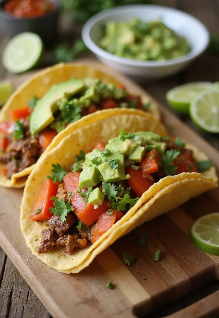 25 Ground Meat Recipes That Turn Dinner Into a Feast - 5. Spicy Beef Tacos with Avocado Salsa