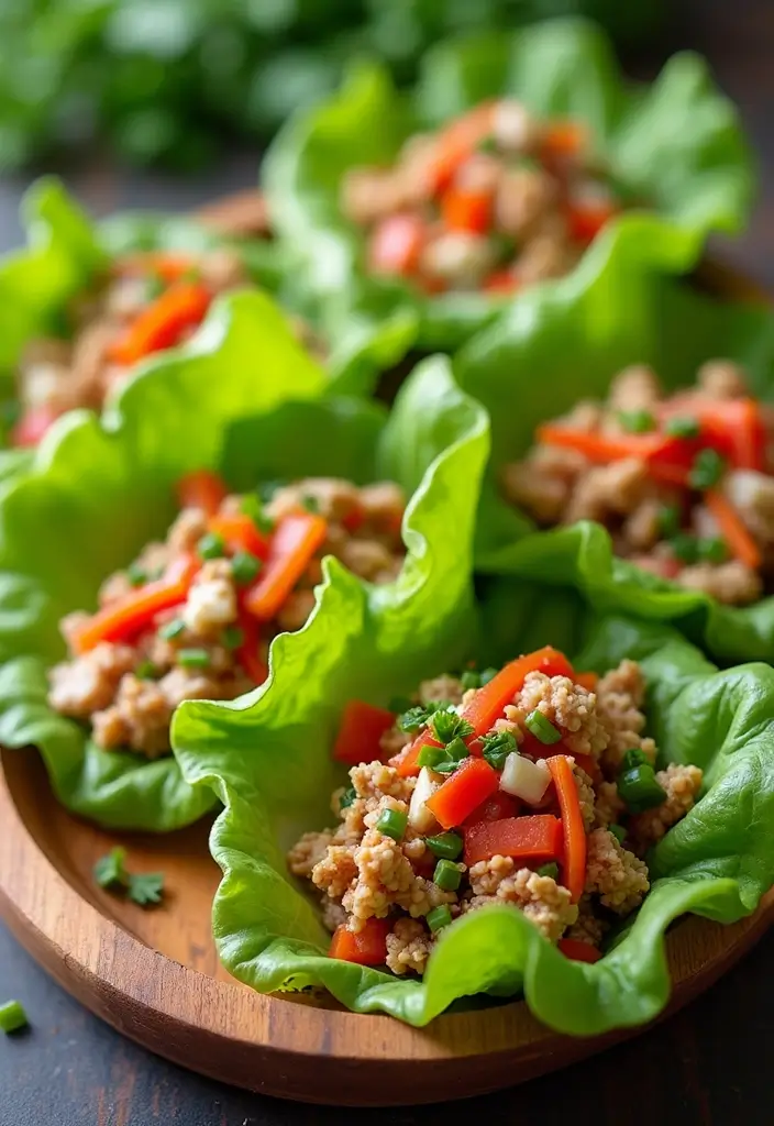 25 Ground Meat Recipes That Turn Dinner Into a Feast - 7. Asian Lettuce Wraps with Ground Chicken
