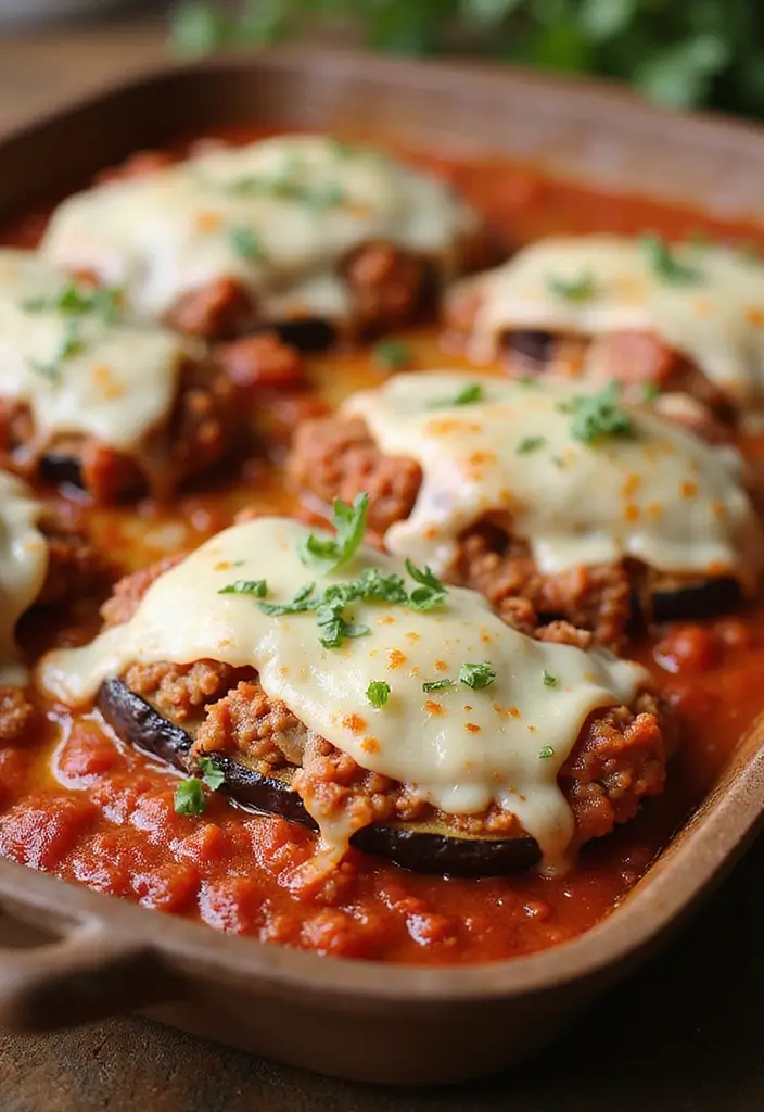 25 Ground Sausage Recipes for Healthy and Hearty Dinners - 22. Ground Sausage and Eggplant Parmesan
