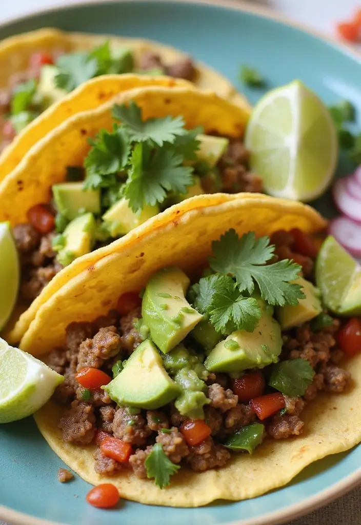 25 Ground Sausage Recipes for Healthy and Hearty Dinners - 6. Ground Sausage Tacos with Avocado Salsa