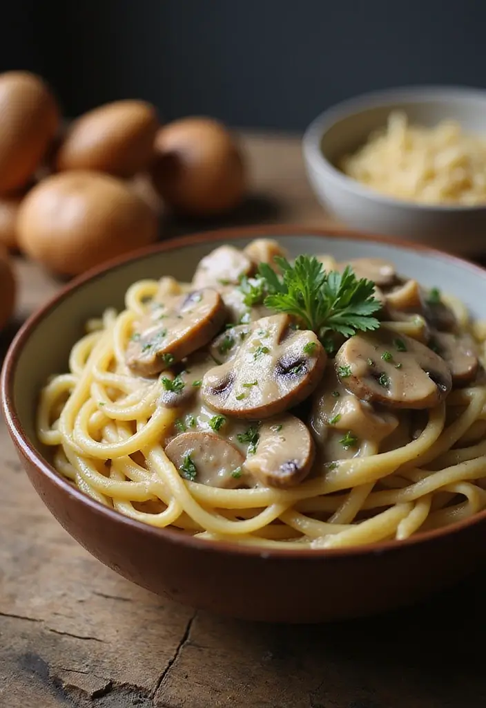 25 Healthy Dairy Free Dinner Recipes Full of Flavor - 1. Creamy Vegan Mushroom Stroganoff