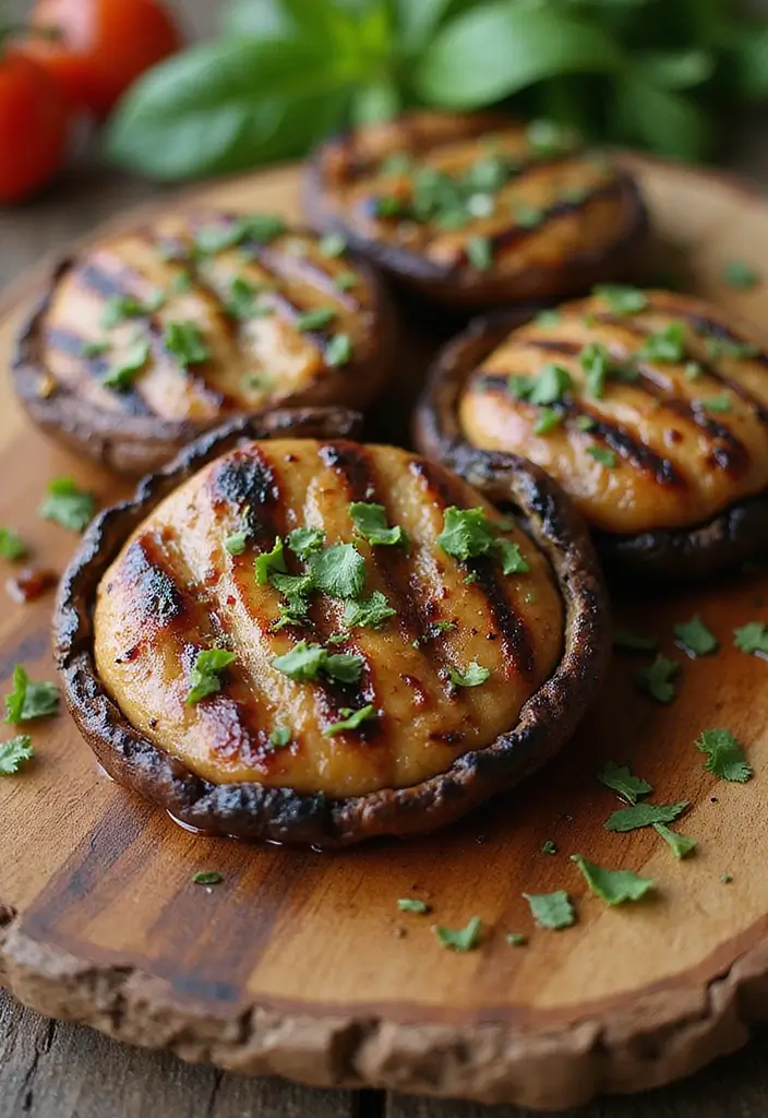 25 Healthy Dairy Free Dinner Recipes Full of Flavor - 16. Garlic and Herb Grilled Portobello Mushrooms