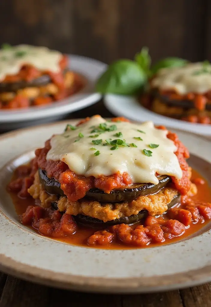 25 Healthy Dairy Free Dinner Recipes Full of Flavor - 8. Eggplant Parmesan (Dairy-Free)