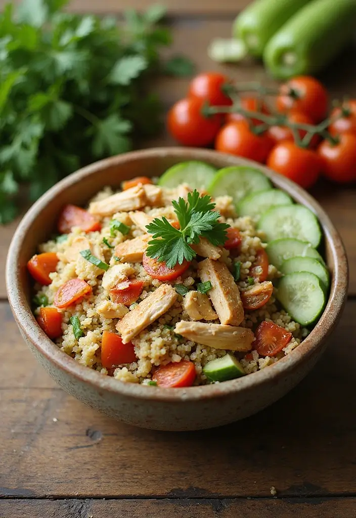 25 Healthy Dinner Recipes with Rotisserie Chicken Made Simple - 1. Rotisserie Chicken Quinoa Bowl