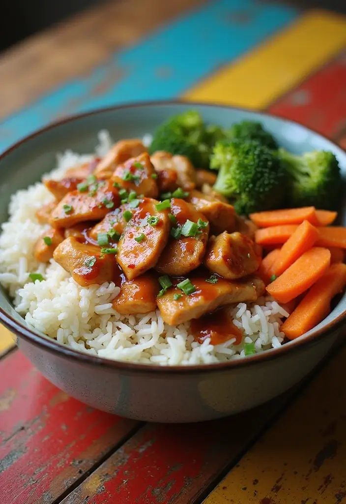 25 Healthy Dinner Recipes with Rotisserie Chicken Made Simple - 22. Teriyaki Chicken Bowls