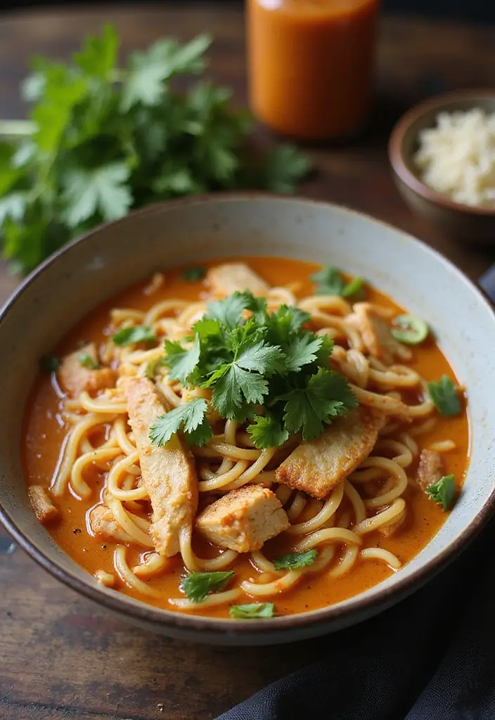 25 Healthy Dinner Recipes with Rotisserie Chicken Made Simple - 24. Spicy Chicken Noodle Soup