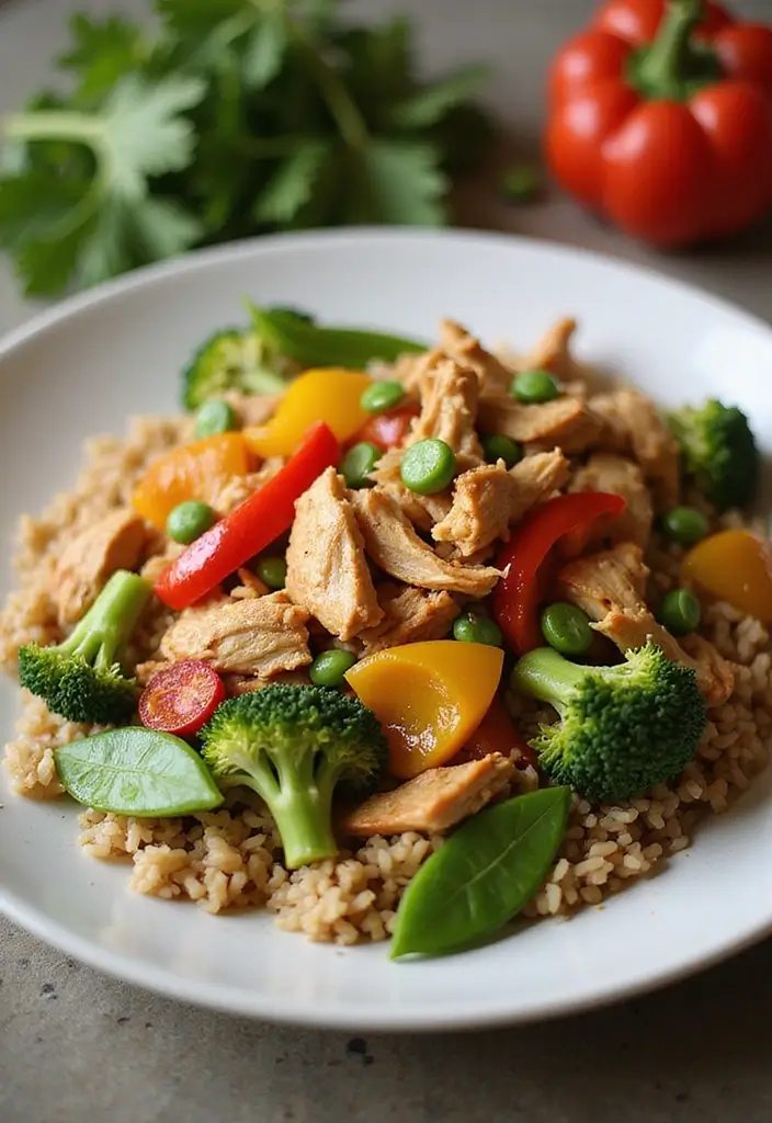 25 Healthy Dinner Recipes with Rotisserie Chicken Made Simple - 4. Chicken Vegetable Stir-Fry
