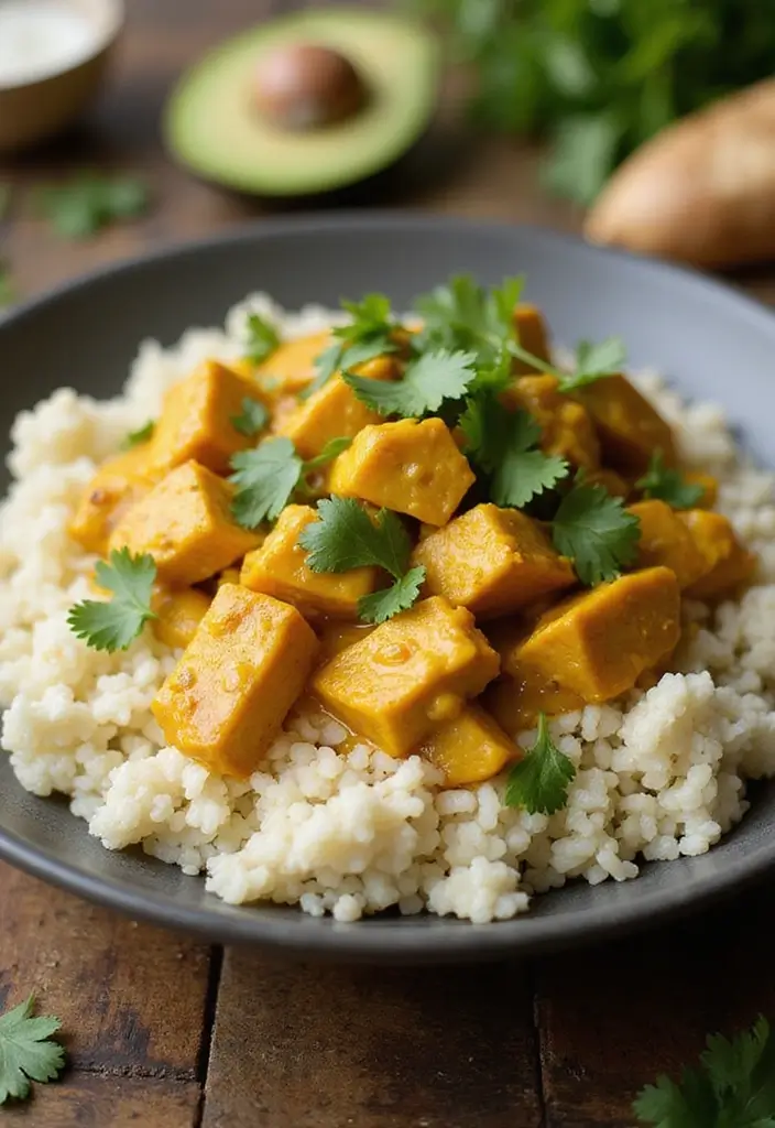 25 Healthy Low Carb High Protein Recipes for Easy Dinner - 13. Coconut Curry Chicken
