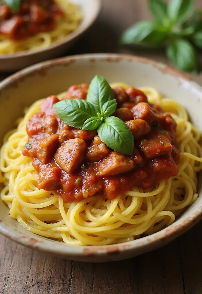 25 Healthy Low Carb High Protein Recipes for Easy Dinner - 4. Spaghetti Squash with Turkey Marinara