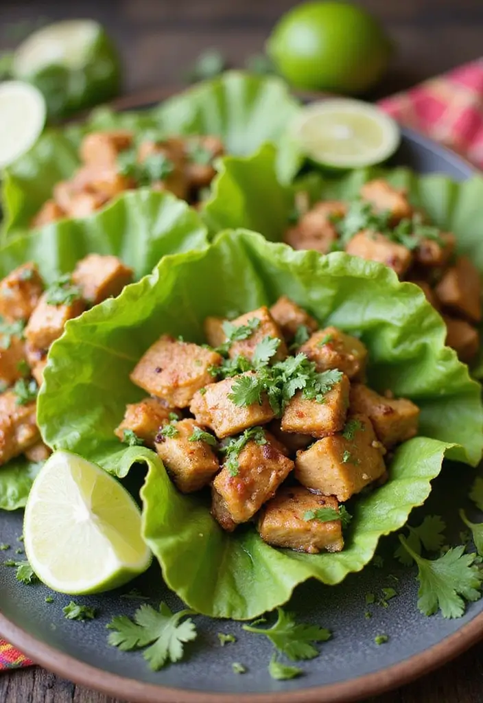 25 Healthy Low Carb High Protein Recipes for Easy Dinner - 8. Cilantro Lime Chicken Tacos