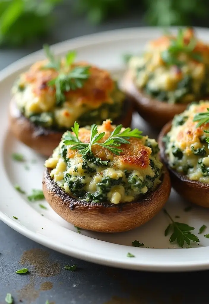 25 Ideal Protein Phase 1 Dinner Recipes You Should Try - 10. Stuffed Portobello Mushrooms