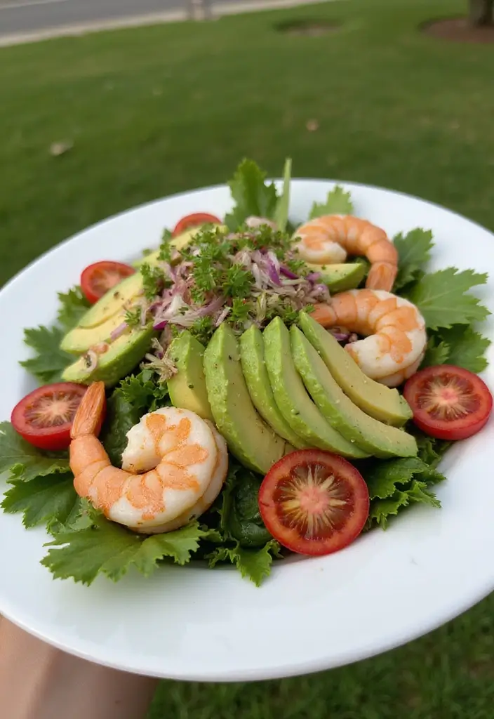 25 Ideal Protein Phase 1 Dinner Recipes You Should Try - 23. Shrimp and Avocado Salad